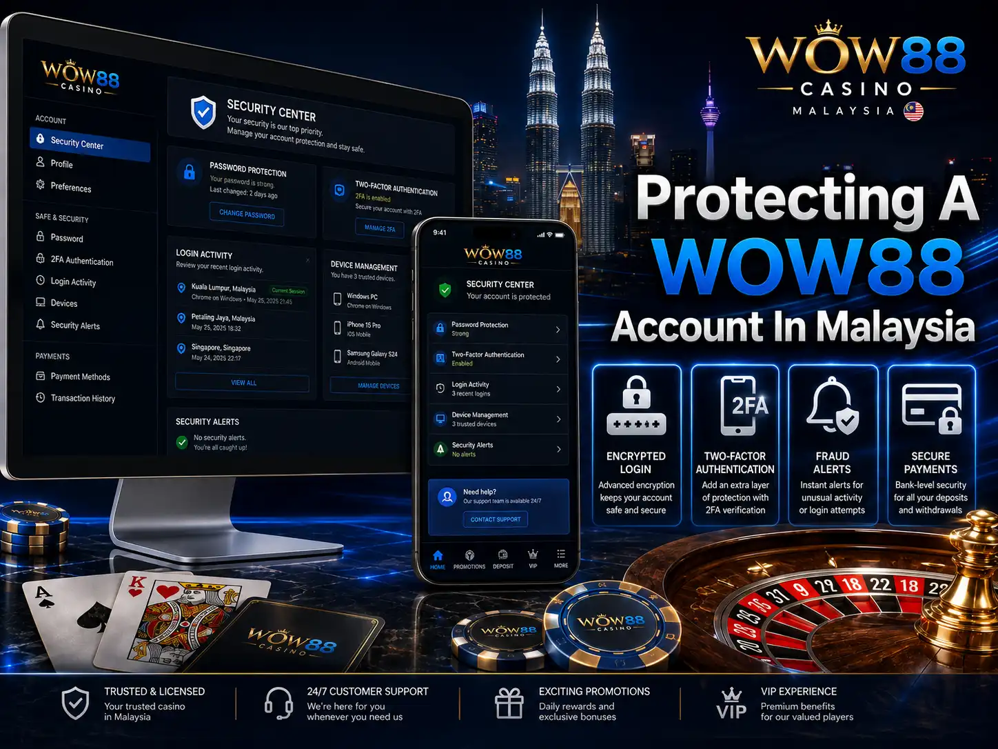 Protecting A WOW88 Account In Malaysia