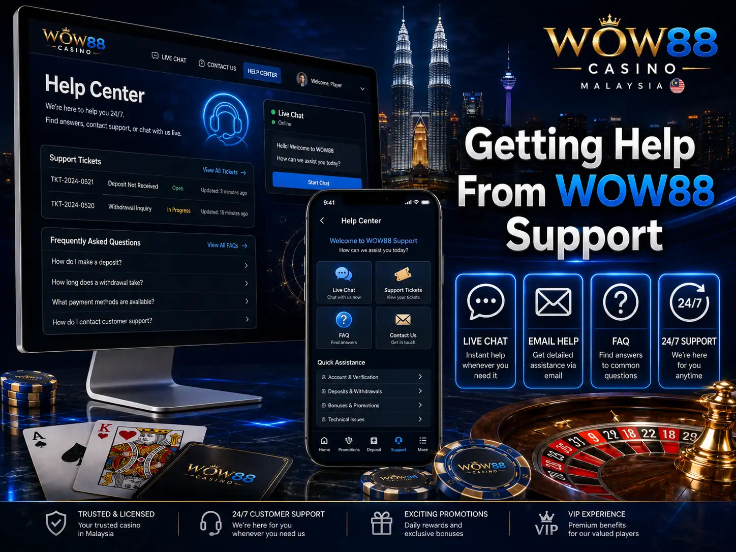 Getting Help From WOW88 Support