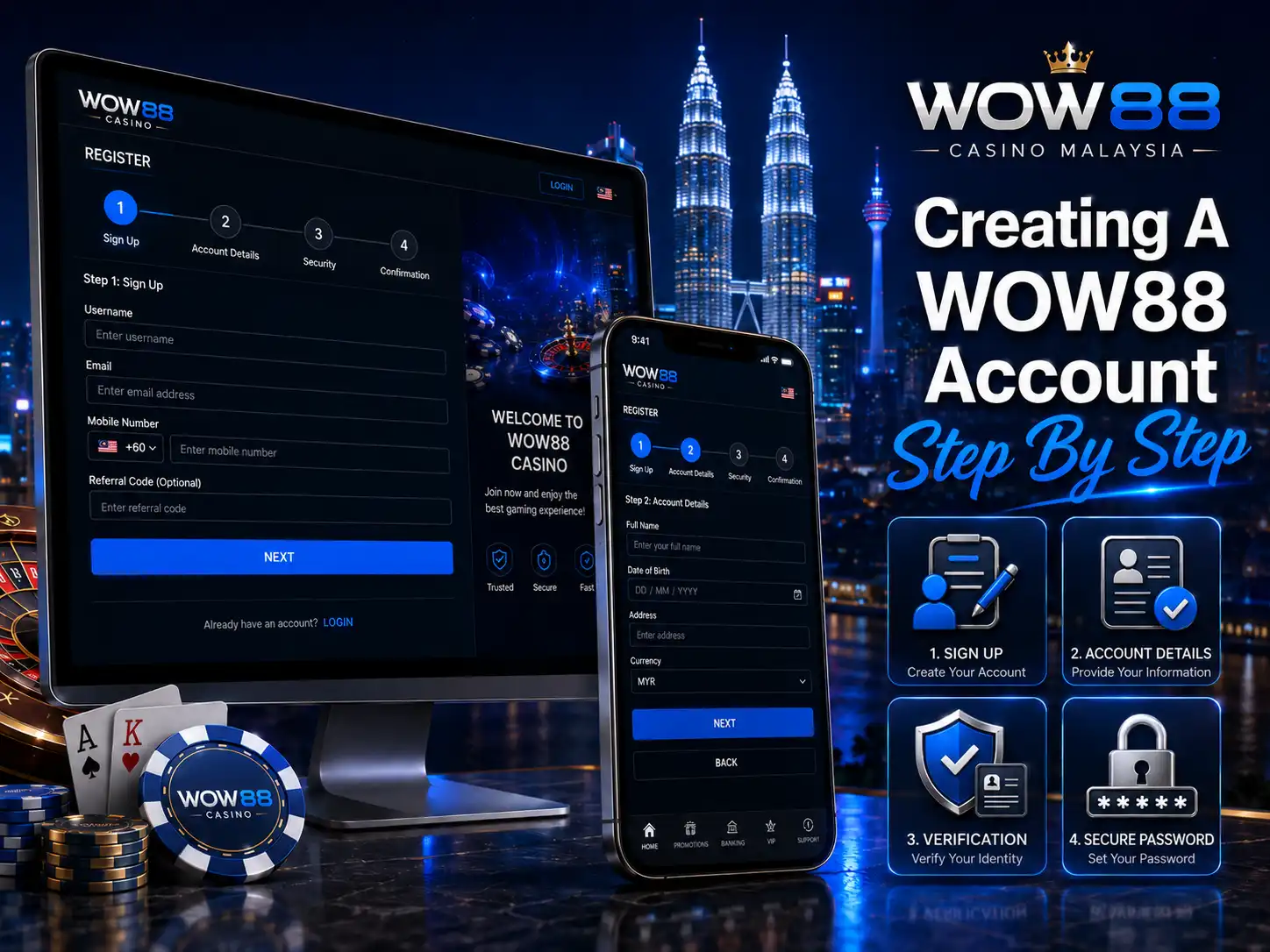 Creating A WOW88 Account Step By Step