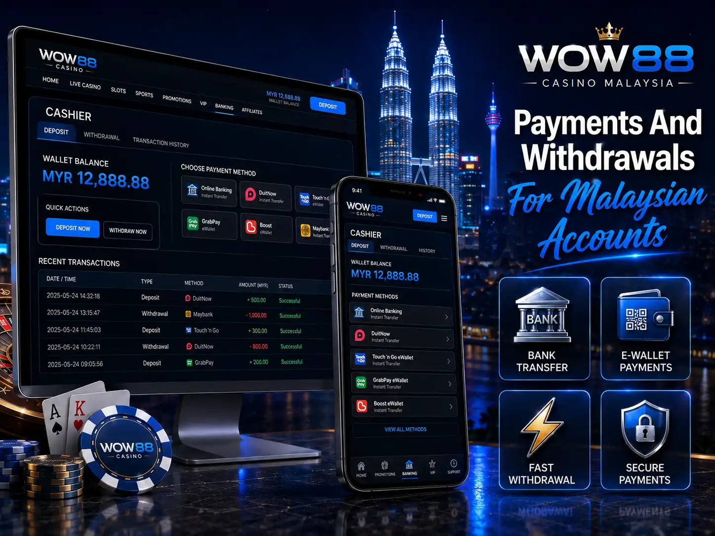 Payments And Withdrawals For Malaysian Accounts