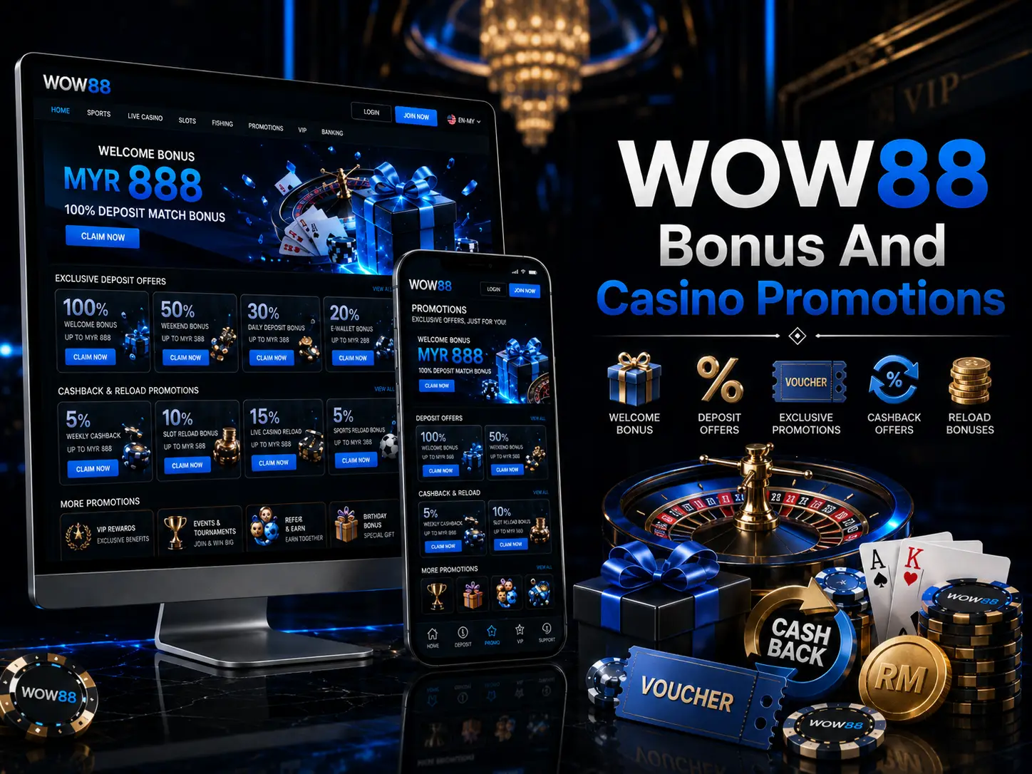 WOW88 Bonus And Casino Promotions
