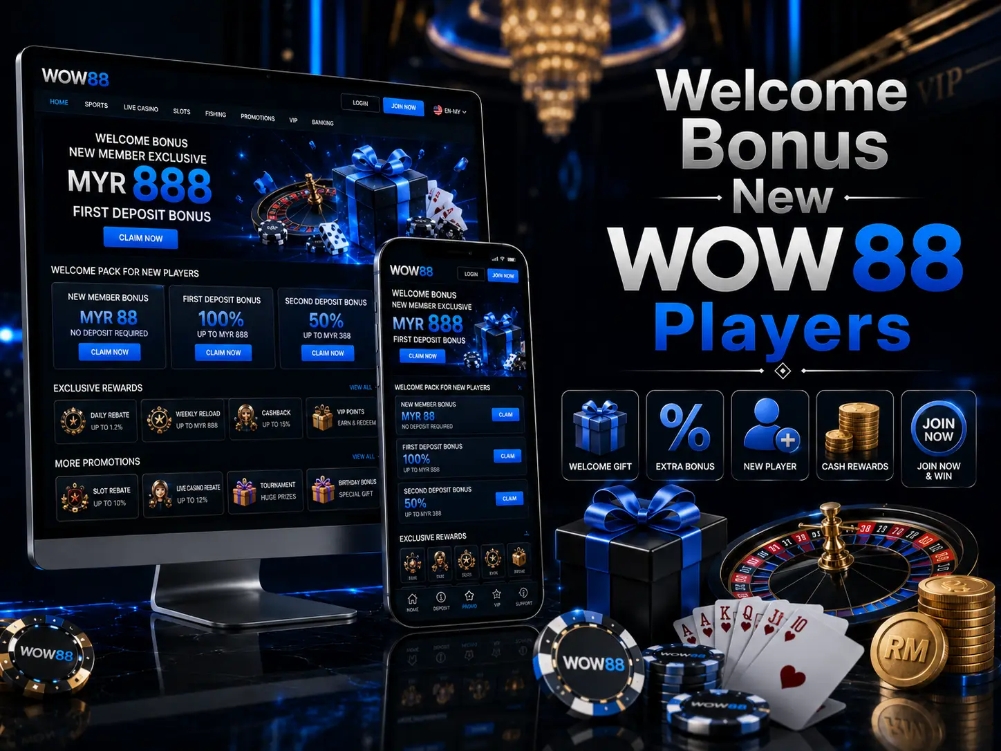Welcome Bonus For New WOW88 Players